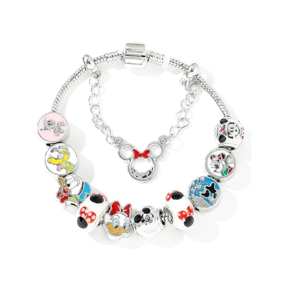 Disney Characters Charm Bracelet 7.9” - Picture 2 of 9